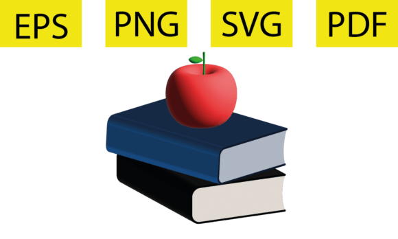 3D Book Back to School Retro: A Versatile Digital Design for Creators & Educators