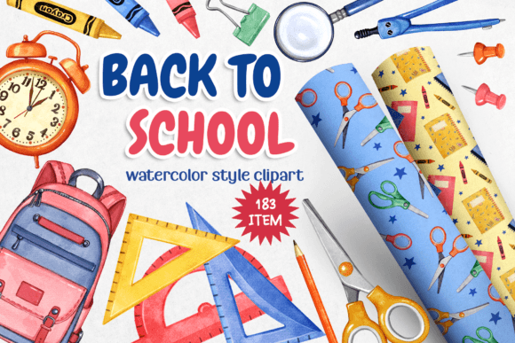 Back to School, Big Clipart Collection