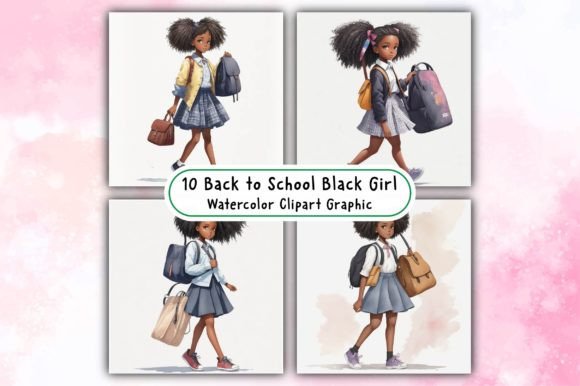 Back to School Black Girl Watercolor: Thoughtful, Print-Ready Art for Real Projects