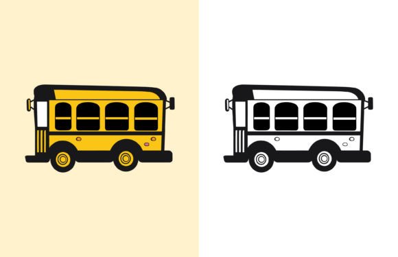 Back to School Bus Vector Illustration