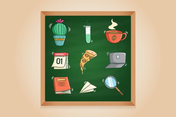 Doodle Back to School Supplies: A Practical Vector Resource for Designers and Educators