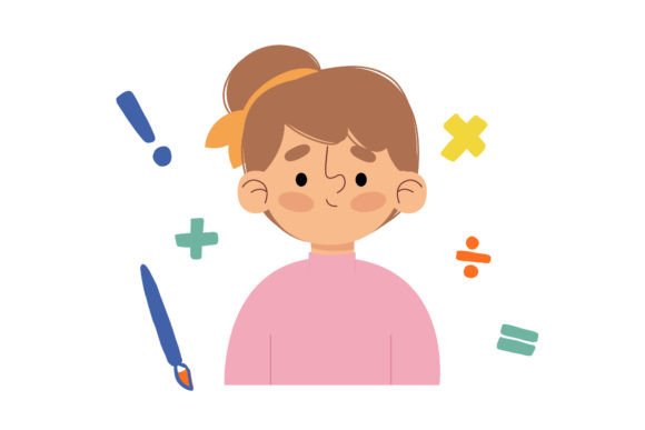 Flat People Stationary Back to School