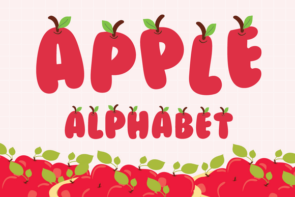 Red Apple Back to School Alphabet Doodle