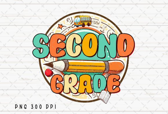 Second Grade Teacher Back to School PNG