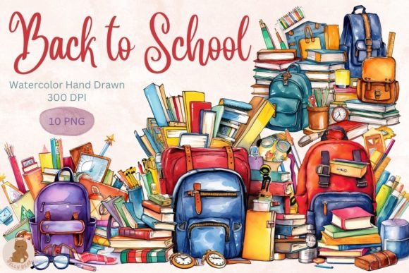 Sublimation Back to School Clipart
