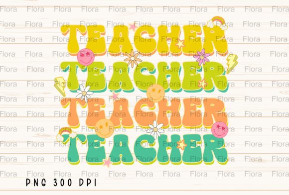 Teacher Retro Summer Back to School PNG: Digital Design Magic for Educators & Crafters